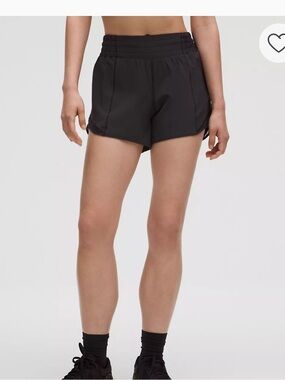 lululemon athletica Hotty hot Black High-Rise Running Shorts